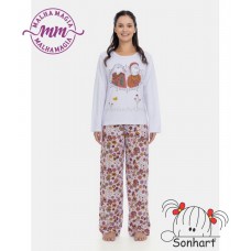 PIJAMA FEM MANGA LONGA